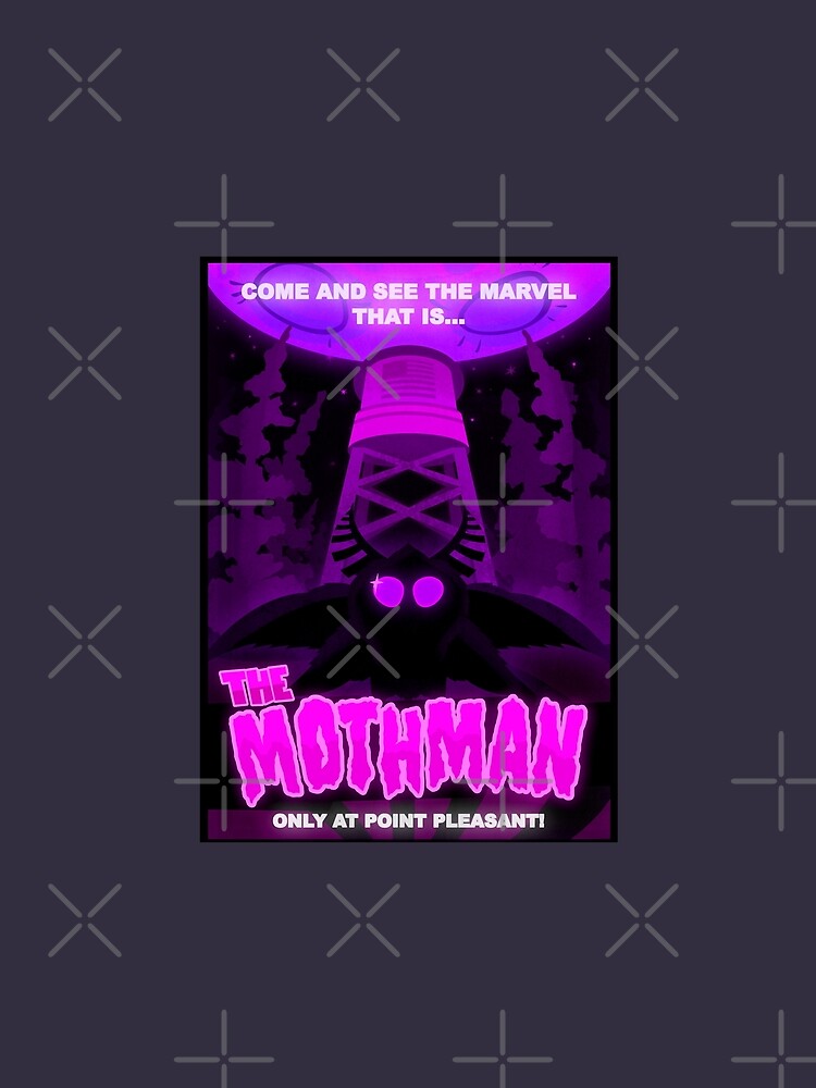 Retro Vintage Mothman Gifts Movie Fan by Shirleydavenpor