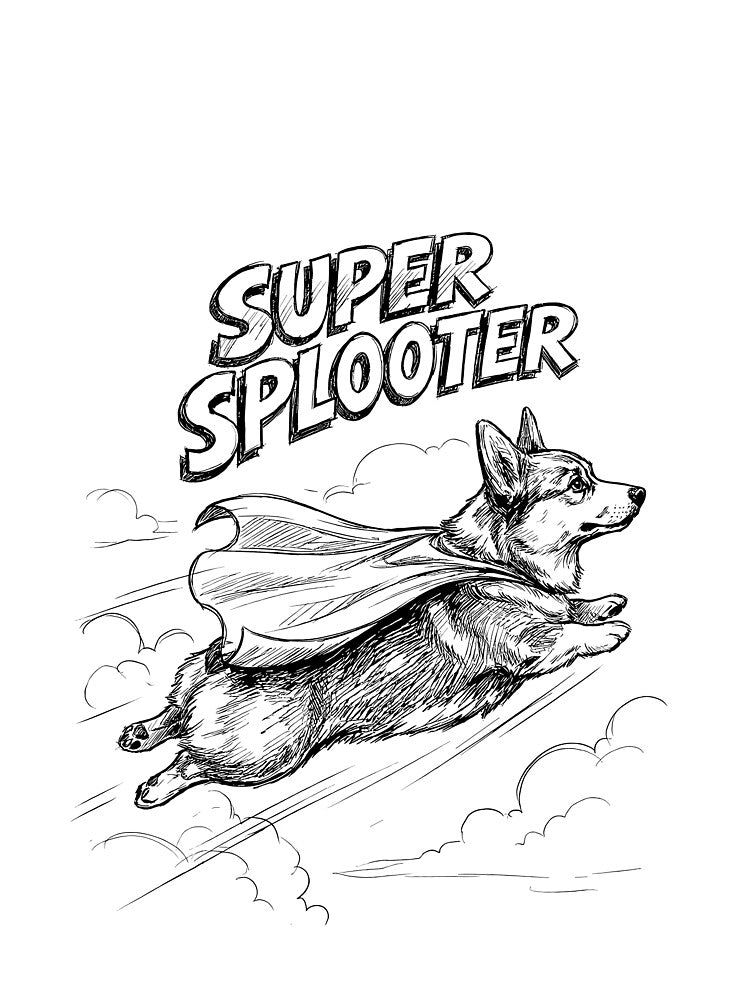Super Splooter - Pembroke Welsh Corgi Dog by bapupa