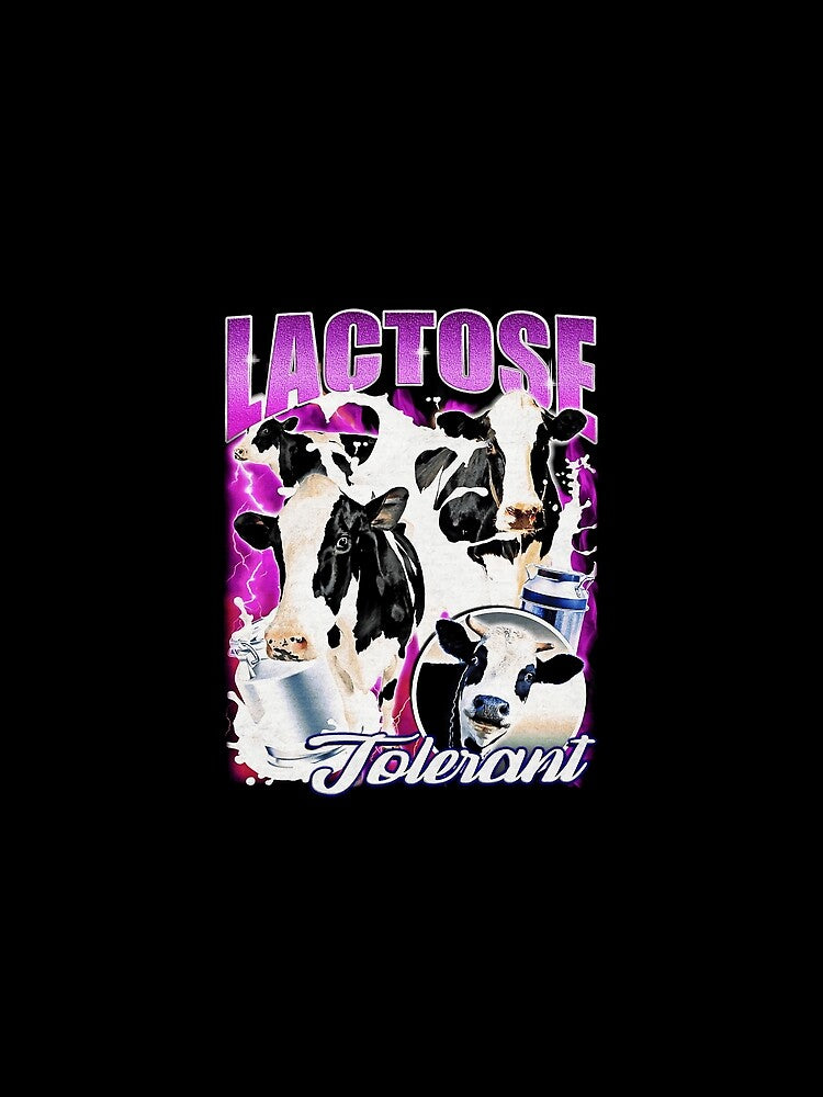 Lactose Tolerant Vintage Retro Bootleg 90s Style by Levihumil