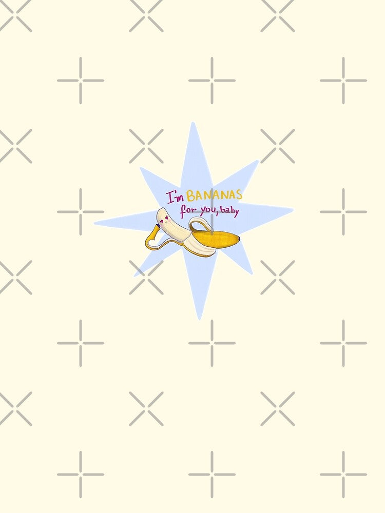 Im Bananas For You Baby Cute Fruit Retro Star by Pop & Punch