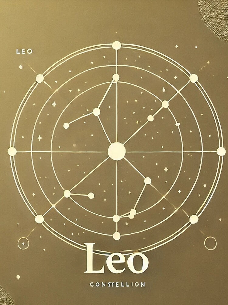 Minimalist Leo Constellation Design by Designeerguy