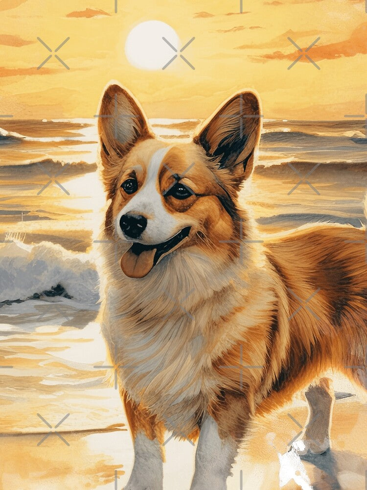 Corgi On The Beach by TheAnimalZ00