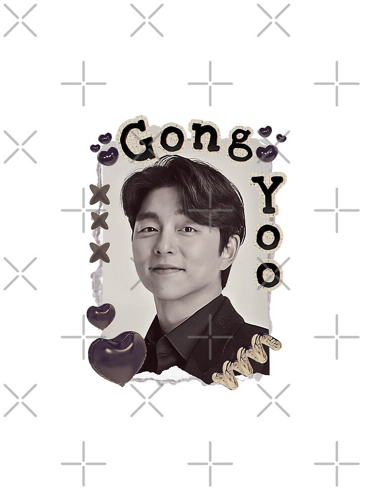 Gong Yoo: Korean Drama Actor Scrapbook Collage Cozy Y2K Vintage Design by HELL0WBELLO