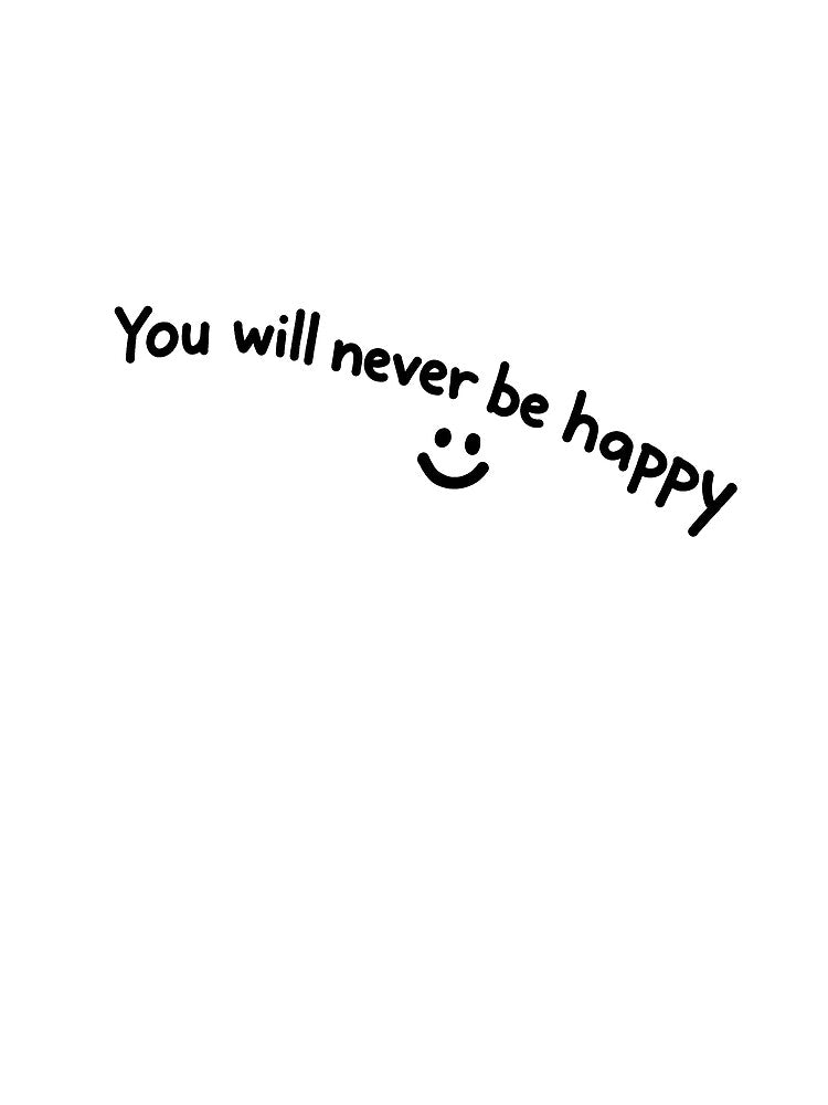 You Will Never Be Happy - Black Ink - The Nice Guys by hesjustken