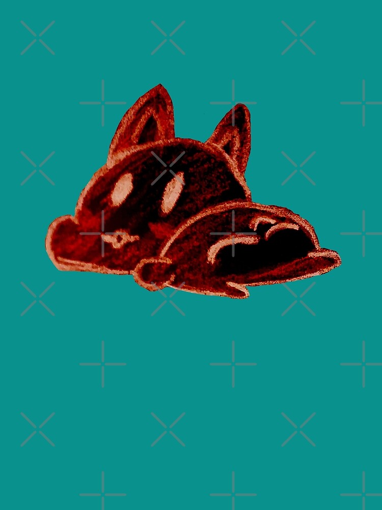 spooky filtered corgi by eevee135