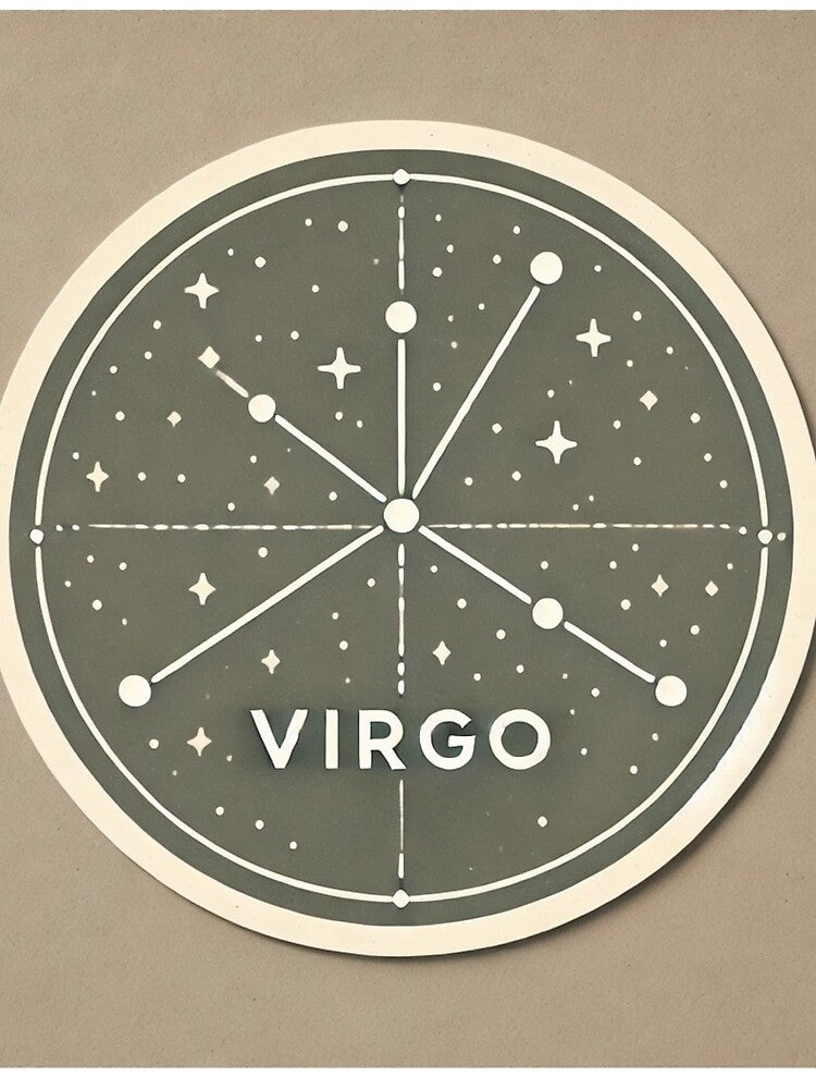 Minimalist Virgo Constellation Design by Designeerguy
