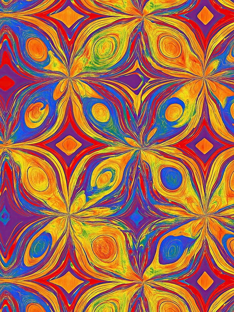 Abstract Rainbow Pride Pattern by thaneydesign