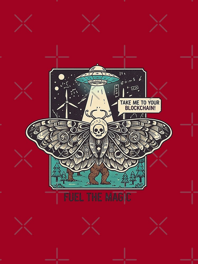 Mothman Crypto-Cryptid - Decentralized Encounters by HexOne