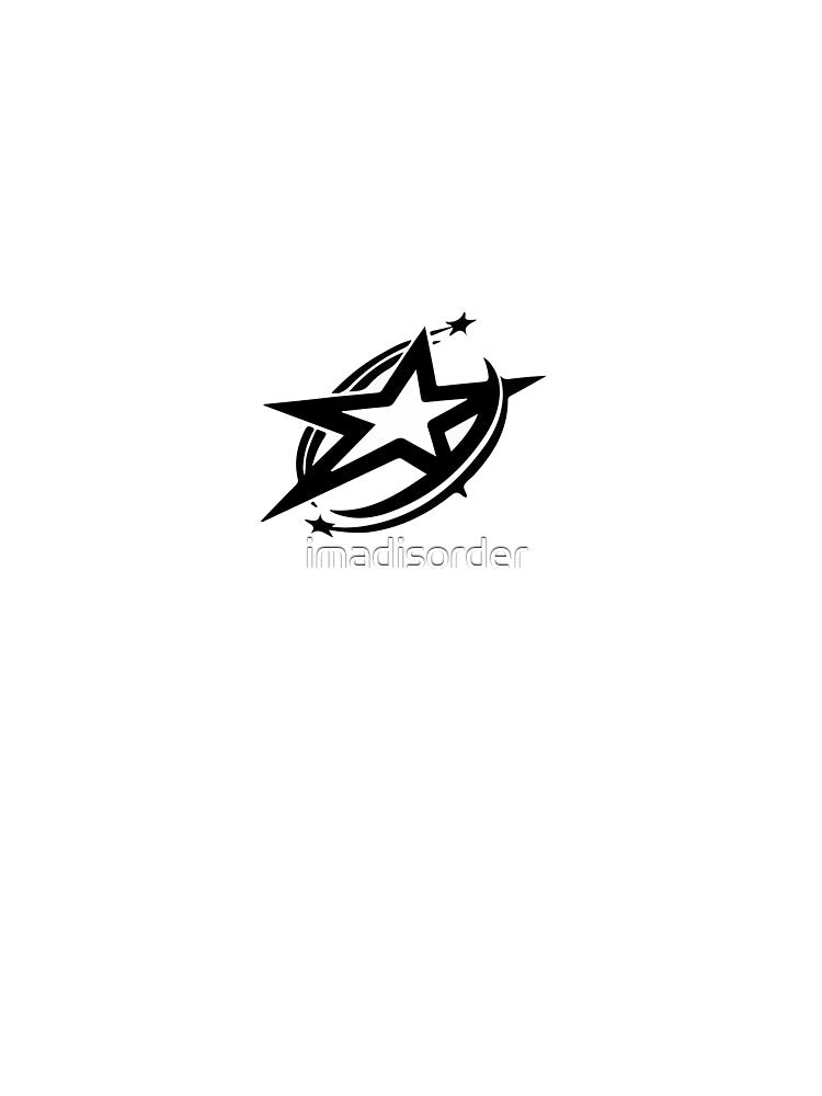 Black and white cool design of star by imadisorder