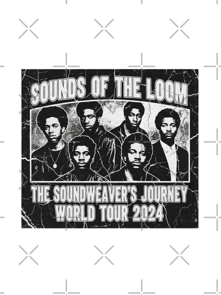 Vintage Tour 90s Vibes | 'Sounds of the Loom' World Tour - Bootleg Style Concert Art by FutureService