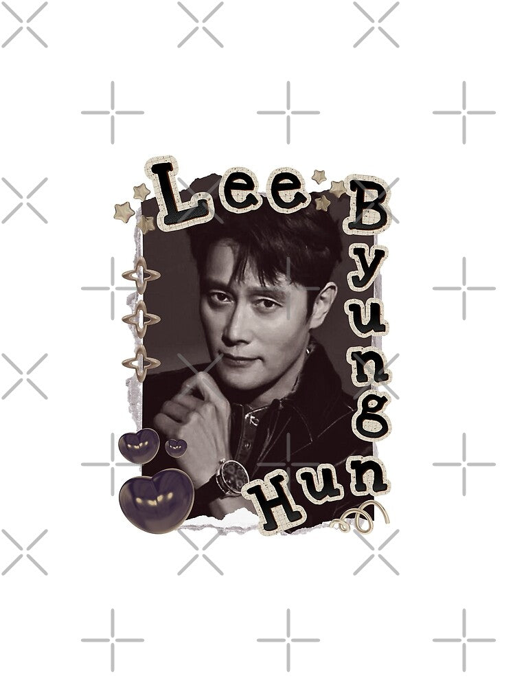 Lee Byung-hun: Korean Drama Actor Scrapbook Collage Cozy Y2K Vintage Design by HELL0WBELLO
