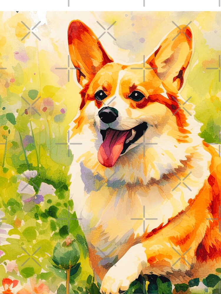 Corgi In The Flowers by TheAnimalZ00