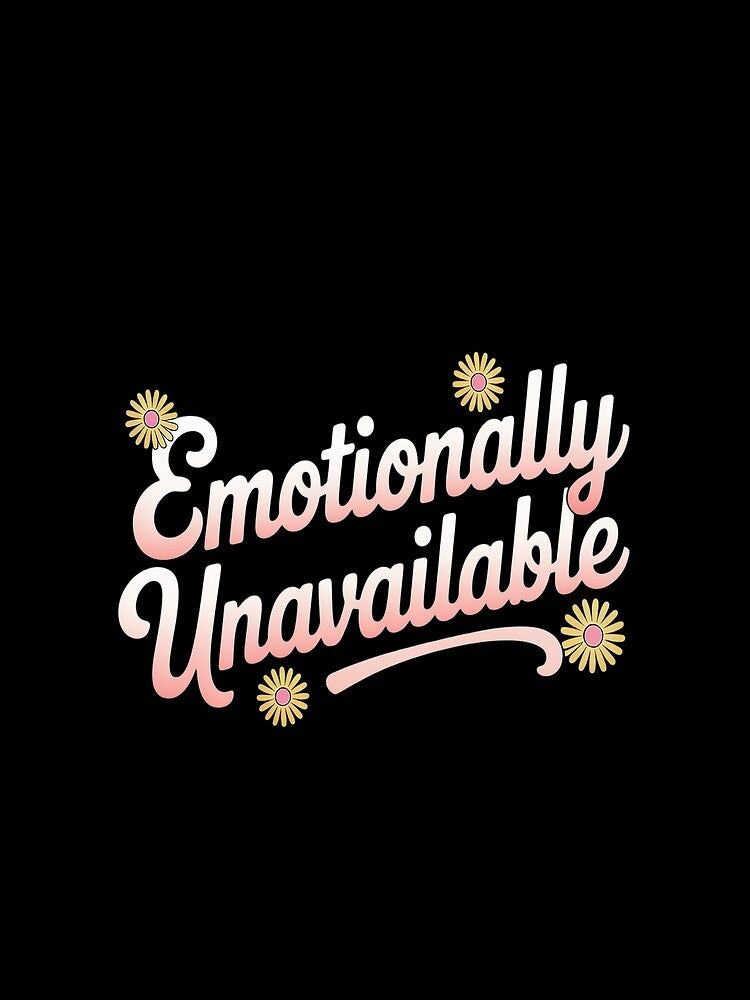 Unavailable Emotionally Relationship Status Quote Joke by orlodrake