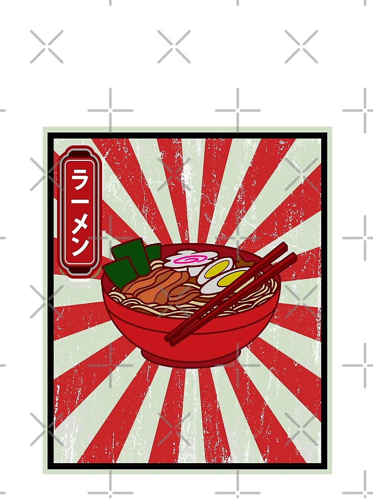 Ramen Noodle Bowl in Retro Vintage Japanese Style graphic by D-C-Designs