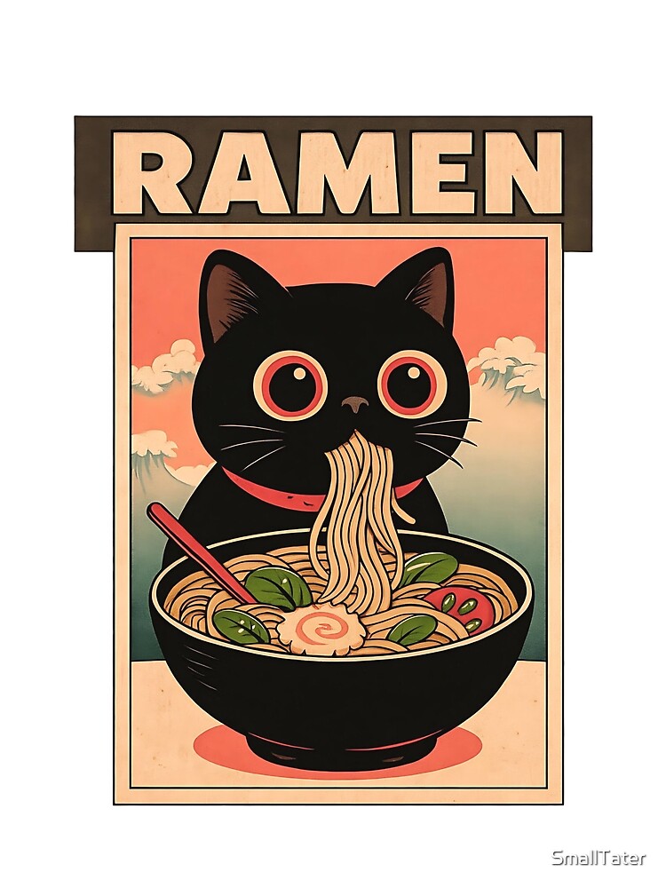 Ramen Noodles Cat Japan by SmallTater