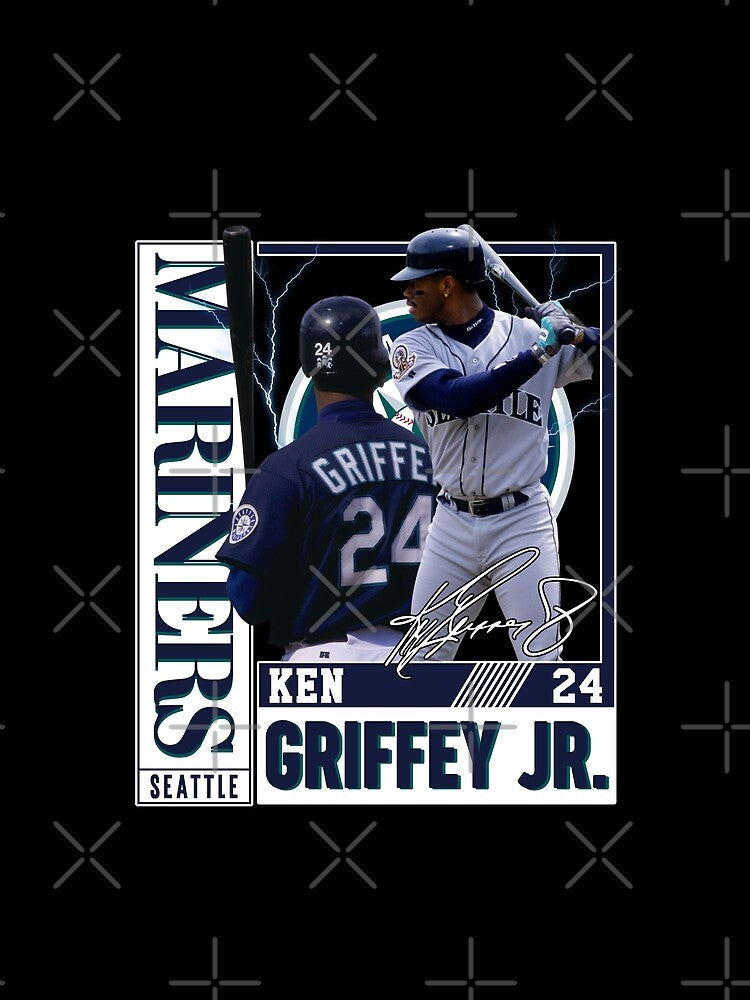 Ken Griffey Jr The Kid Seattle Baseball Legend Signature Vintage Retro 80s 90s Bootleg Rap Style by nitzalivia