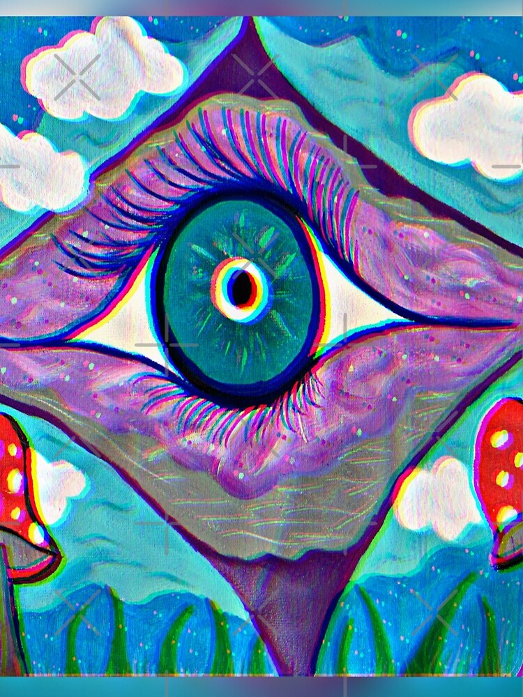 Magical Floating Evil Eye for Protection by bipolarvirgoart