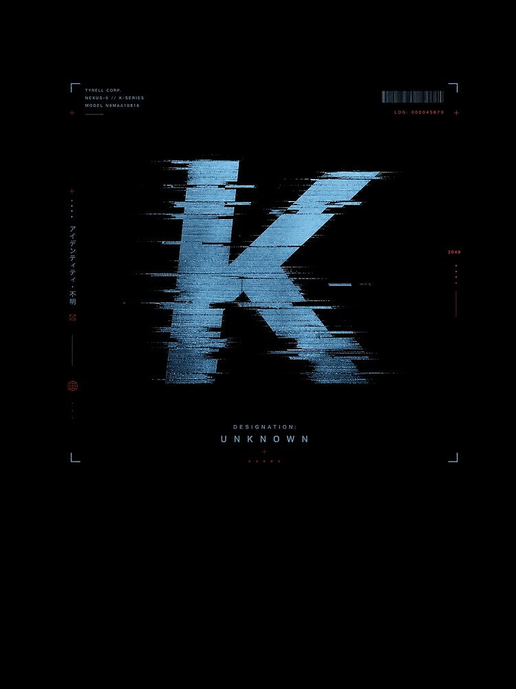 Agent K - Glitch Text - Blade Runner 2049 by hesjustken