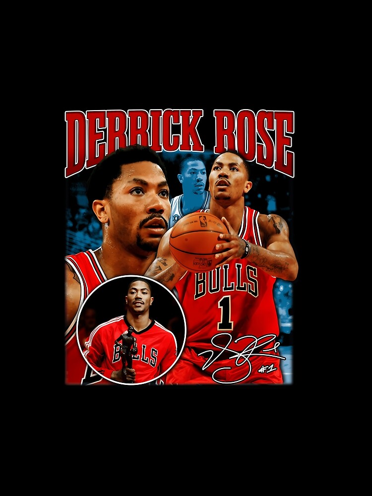 Derrick Rose MVP Chicago Basketball Signature Vintage Retro 80s 90s Bootleg Rap Style by ‪Laila Eisa‬‏