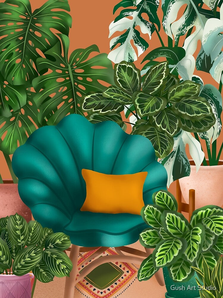 Cute interior with plants by Ana Moguš
