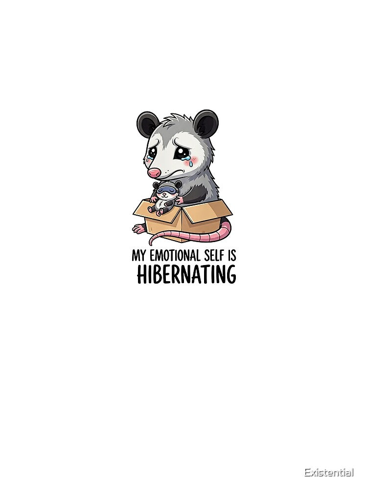 Emotional Self Hibernating Raccoon by  Existential
