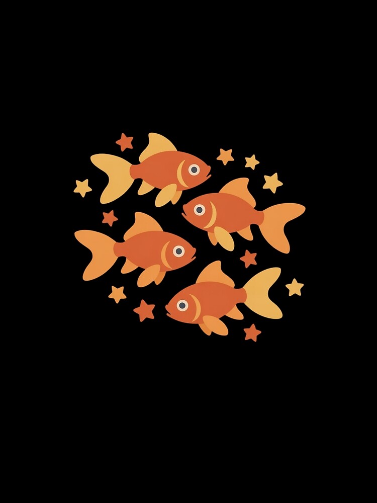 Cool Vintage Retro Grunge Y2K Goldfish Star Aesthetic by faridman