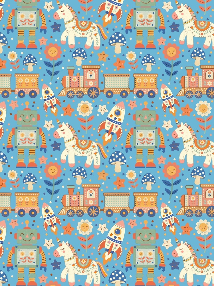Cute unicorn garden pattern by Alaa-momani