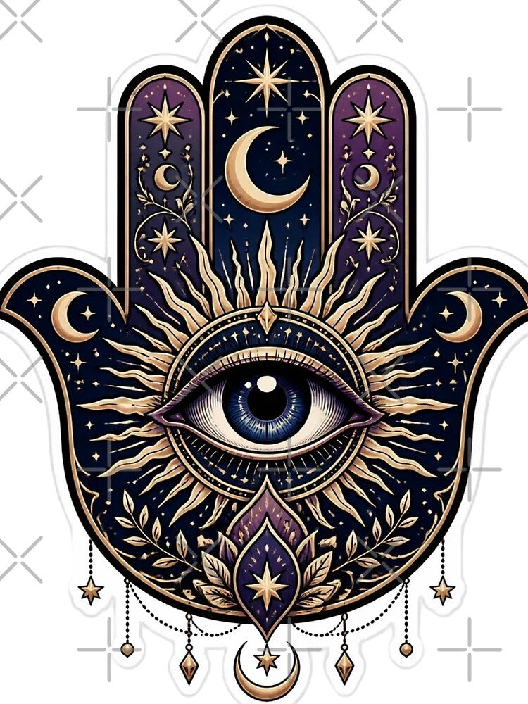 Mystic Eye Celestial Hamsa Emblem by StickyGuys