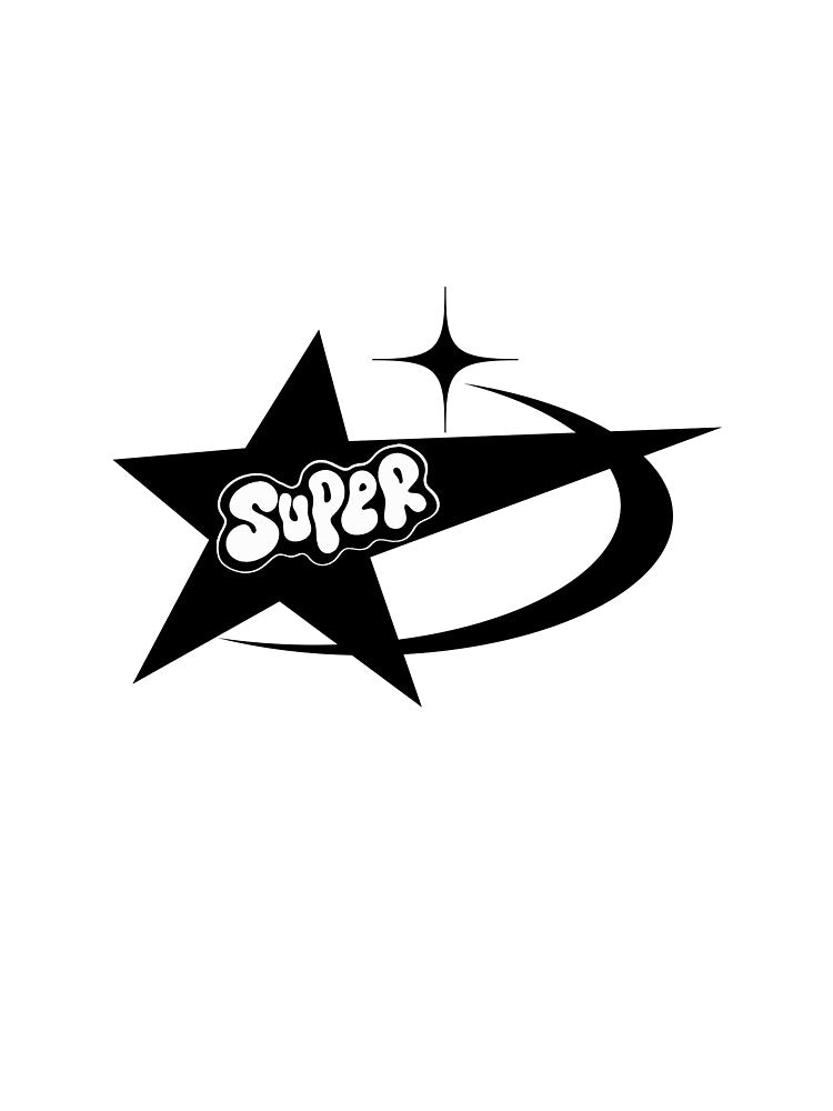 Y2K Super Star Black and White by DigitalLegends1