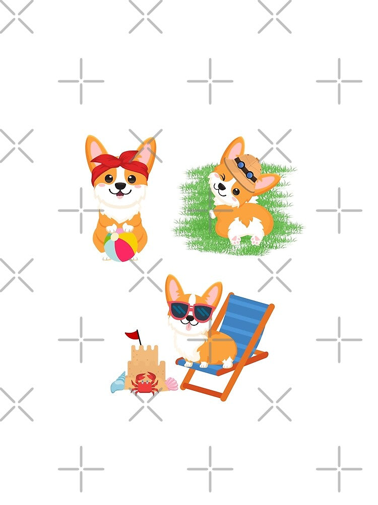 Summer Corgis by TheAnimalZ00