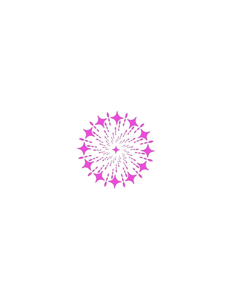 Purple Y2K Sparkle Mandala Retro Futuristic Star Burst by SolutionsArt