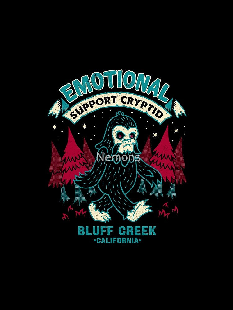 Copy of Emotional Support Cryptid - Funny Dark Humor Mothman by Nemons