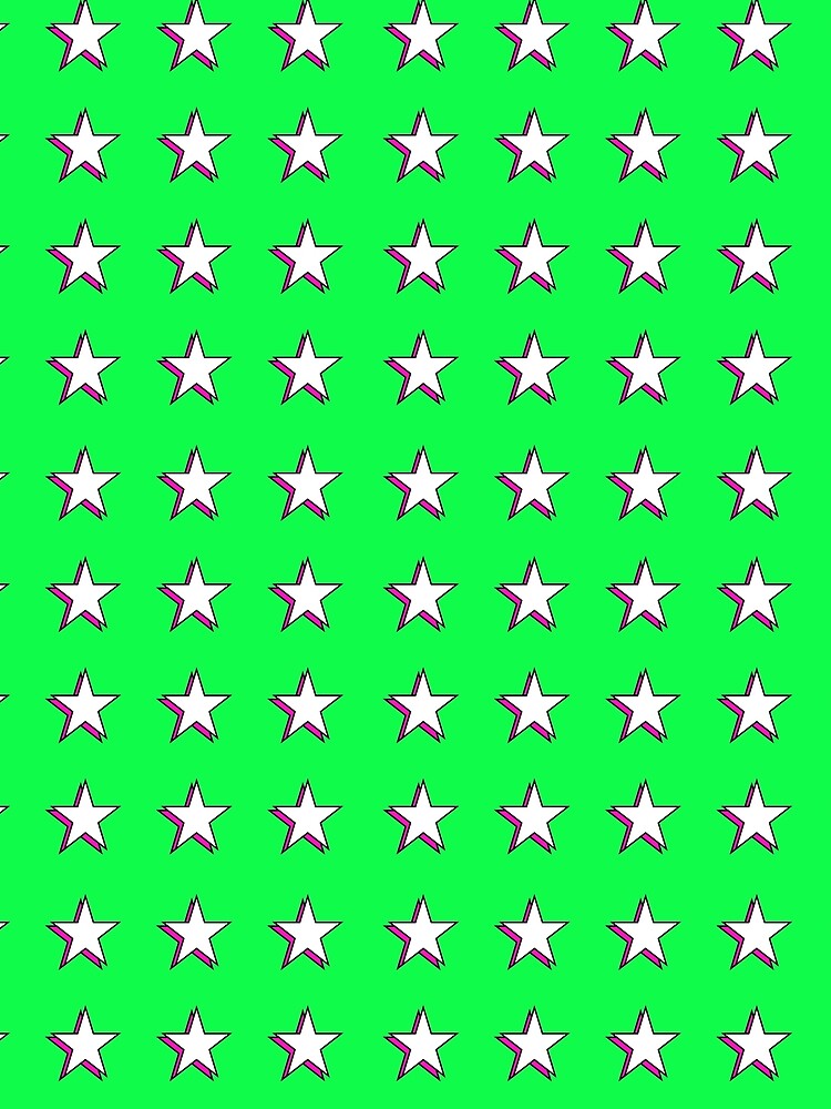 Preppy Pink & White Aesthetic Shadow Stars Y2K Retro Star Pack by Aesthetic Crew
