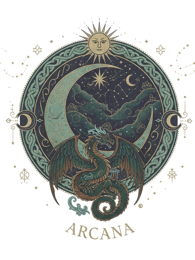 Mystic Tree of Life - Celestial Rune & Sacred Geometry Illustration by AdenDesign.