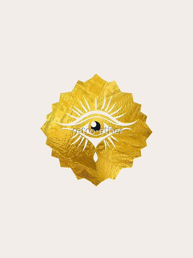 Evil Eye 2 Gold Leaf by retro-ether