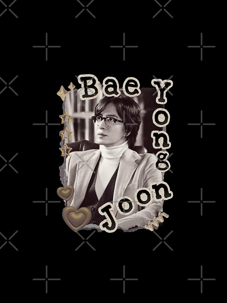 Bae Yong-joon: Korean Drama Actor Scrapbook Collage Cozy Y2K Vintage Design by HELL0WBELLO