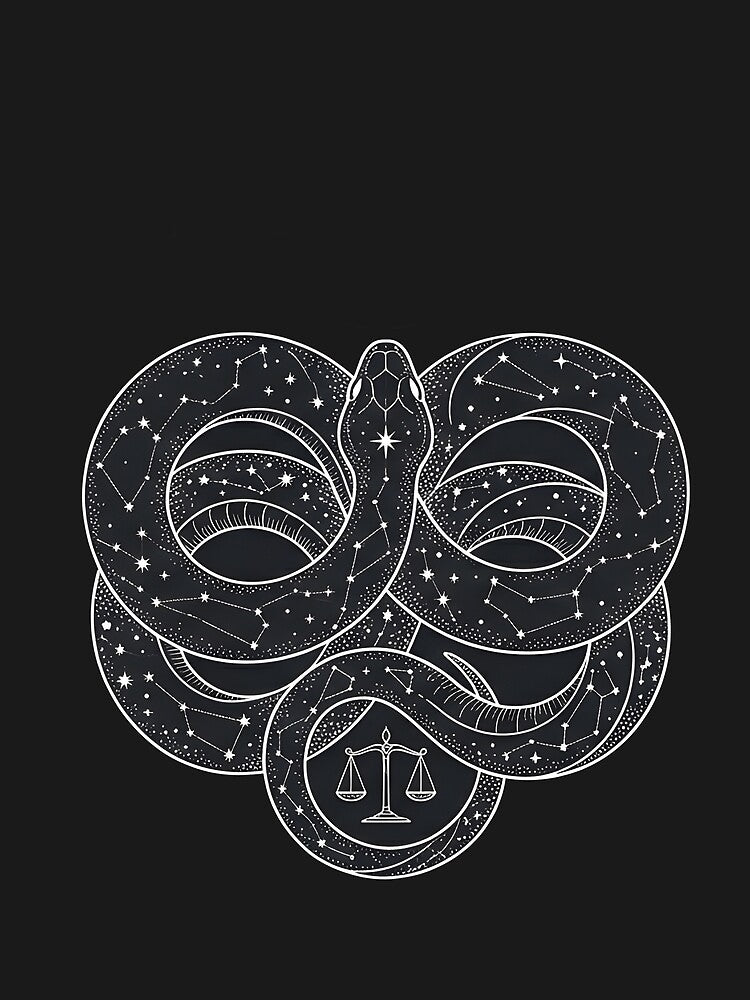 Celestial Equinox Serpent Infinity Moon Phase Tattoo by WalterAdd