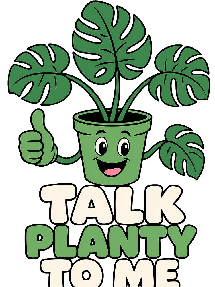Houseplant Lady Talk Planty To Me Funny Plant Lover by VisualArtsOasis