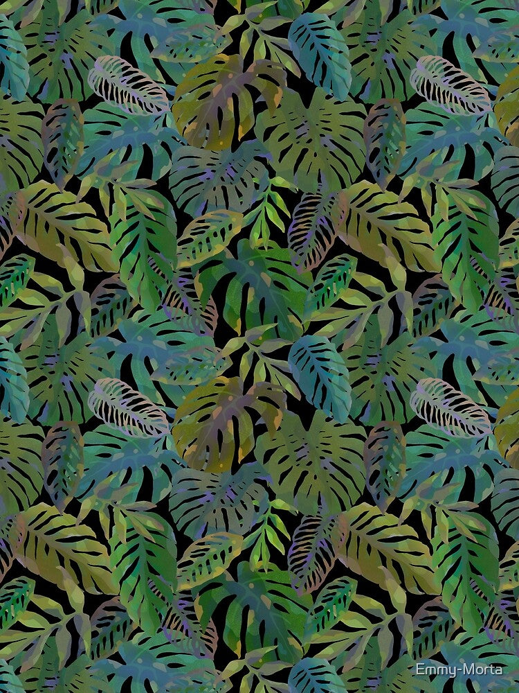 Monstera Plant Pattern by Emmy-Morta