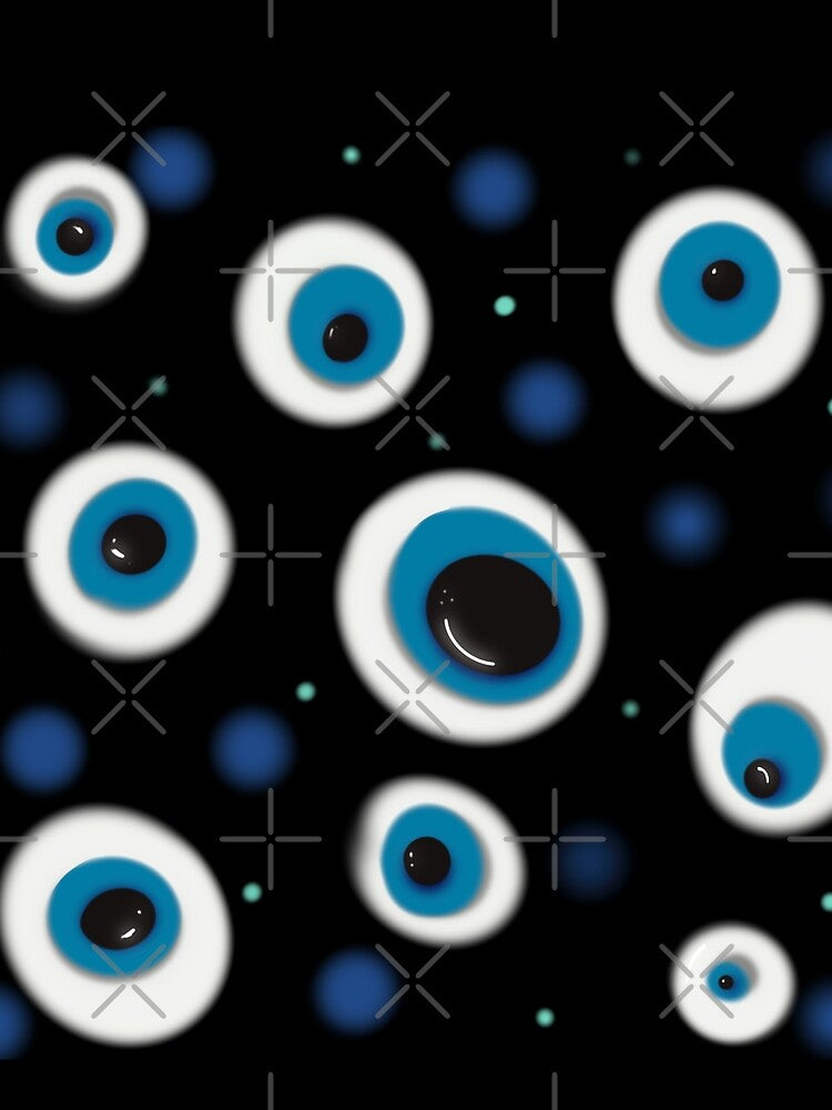 floating evil eyes by M-J-A-C
