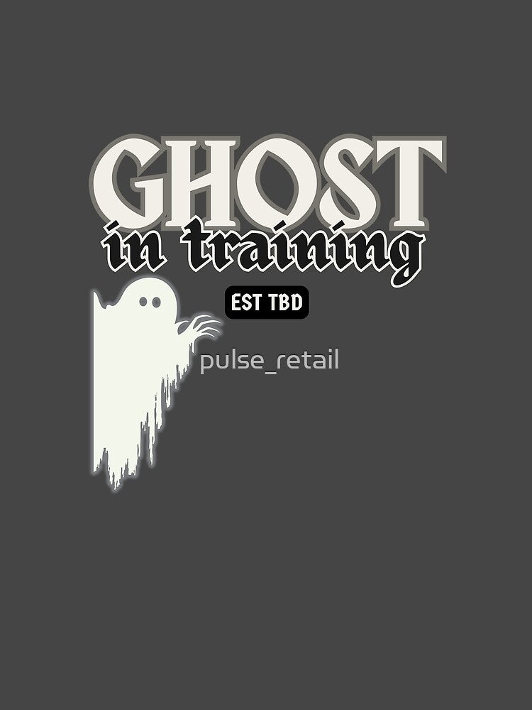 Ghost in Training Funny Cute Halloween Ghost by pulse_retail