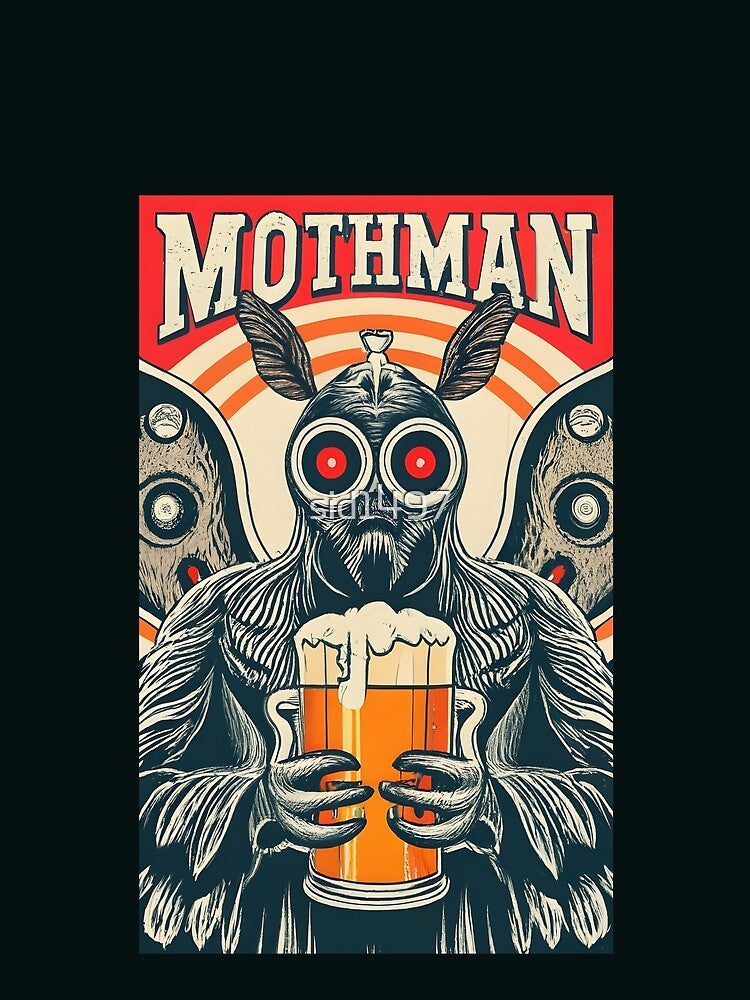 Mothman loves beer by SidTastic