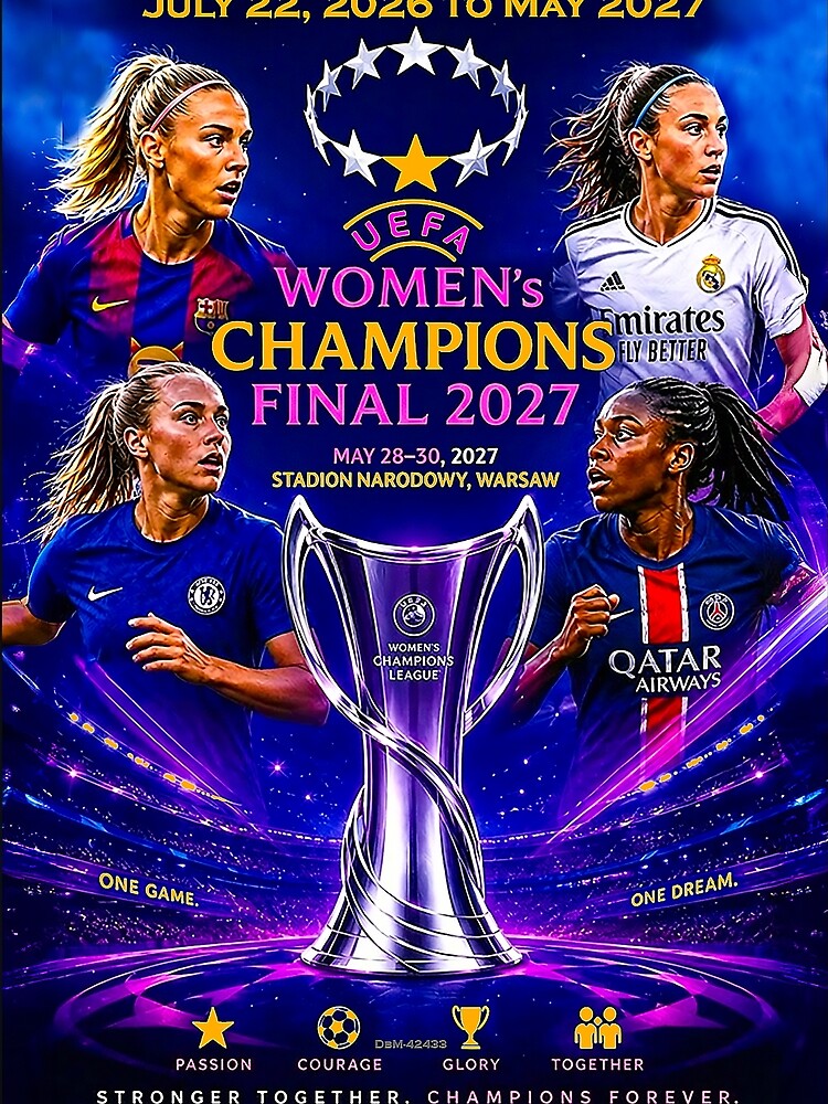 UEFA Women's Championship Season - July 22, 2026 to May 2027 by DBM Photo Art 1