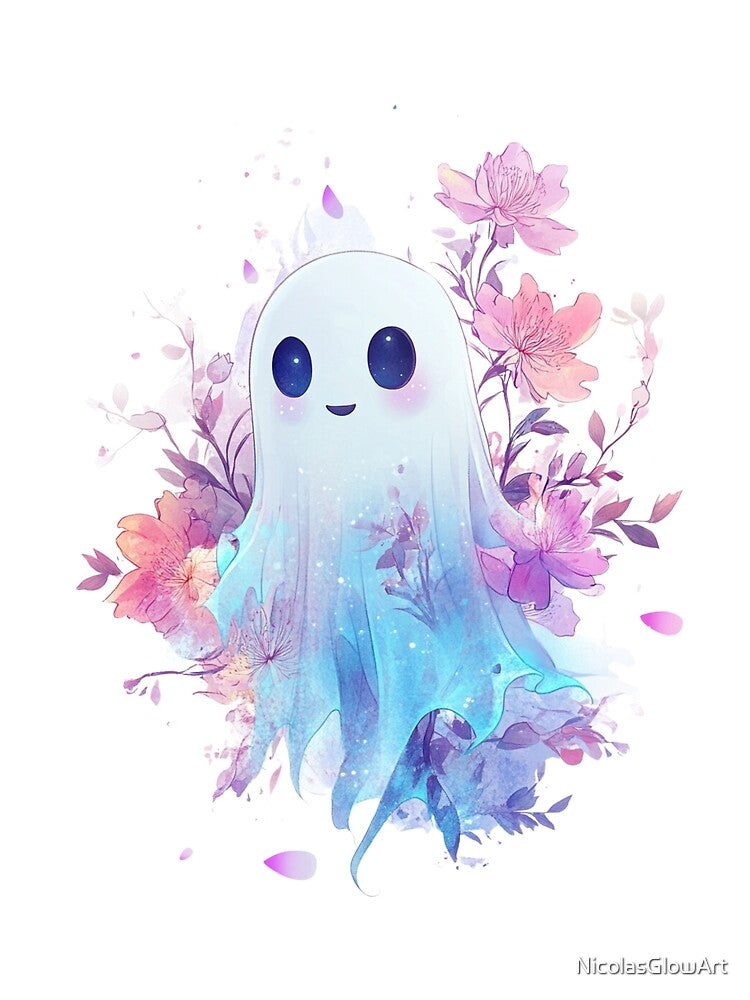 Watercolor Ghost by NicolasGlowArt