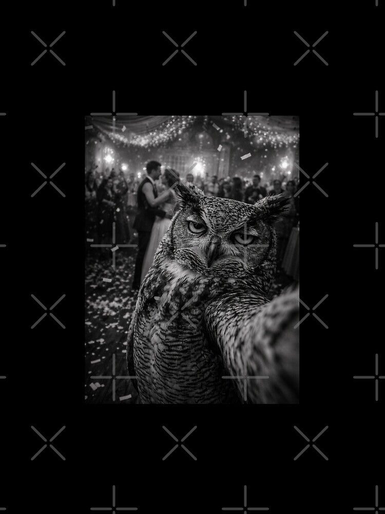 Emotionally Unavailable Owl Wedding Meme Funny Deadpan Humor Gift by Say It With Ink