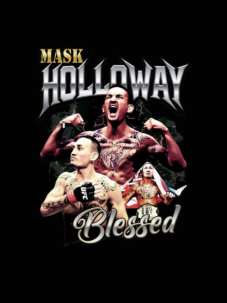 Max Blessed Holloway Vintage Fighter Collage by Inkirra