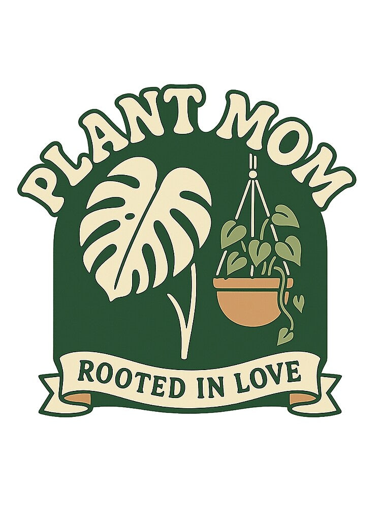 Plant Mom • Monstera & Fiddle Leaf • Succulent Lover • Funny Pot Humor • Houseplant Aesthetic Tee & Sticker by DavidMay