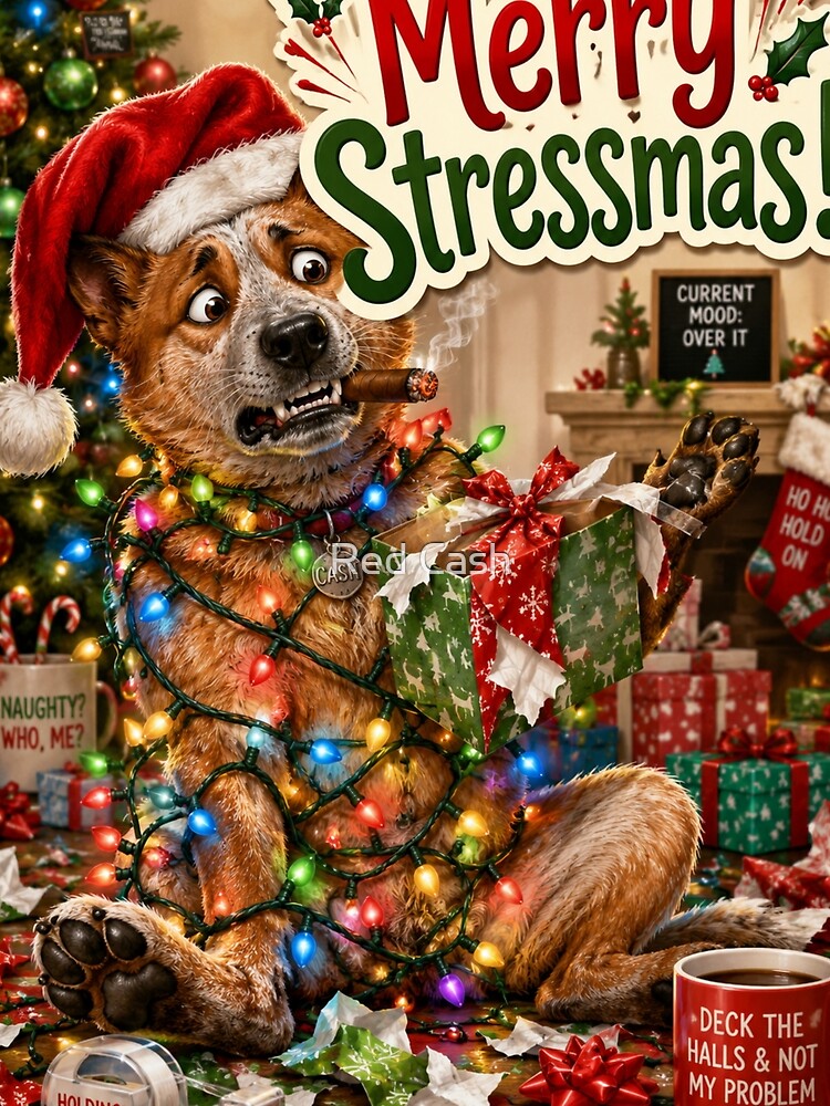 Irreverent Christmas Cards for Holiday Humor, Shopping Stress, and Festive Sarcasm by Red Cash