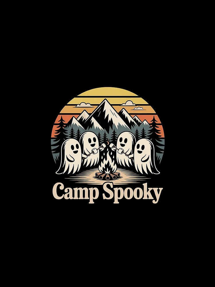 Camp Spooky Summerween Summer Halloween Cute Ghost by LinlinsDemons