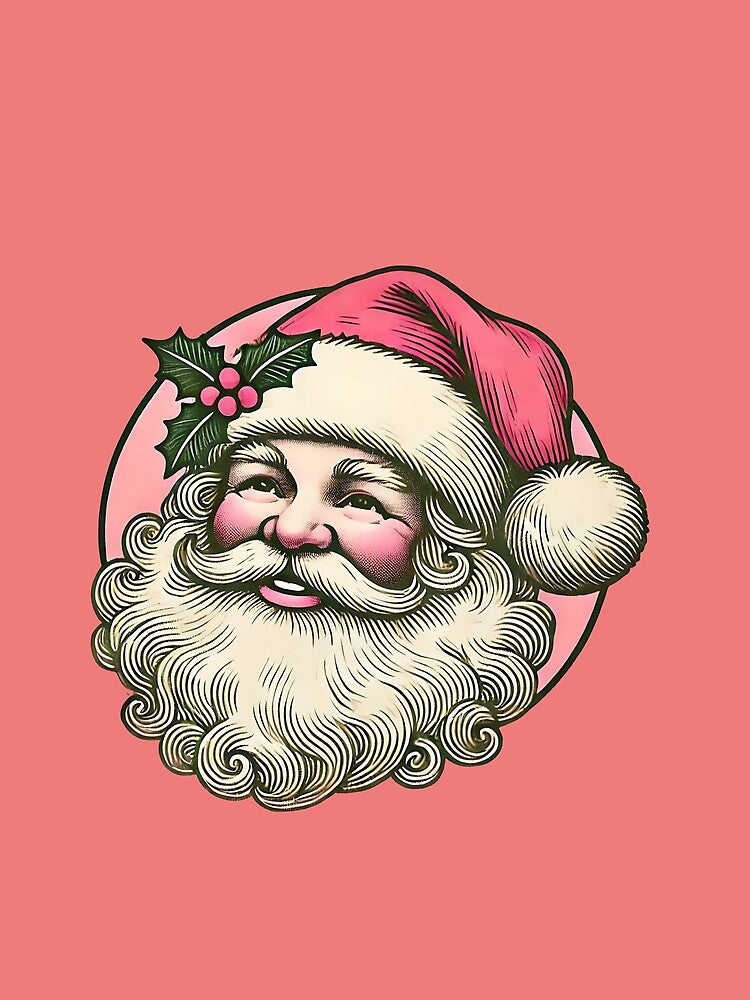 Vintage Santa Claus Christmas Joy Holiday Spirit by Nalin-Design